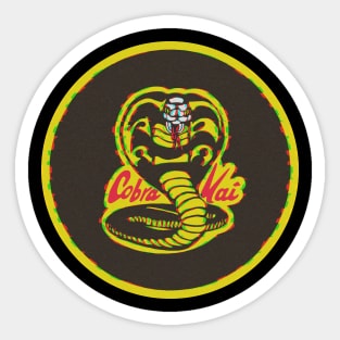 cobra kai logo vintage Sticker